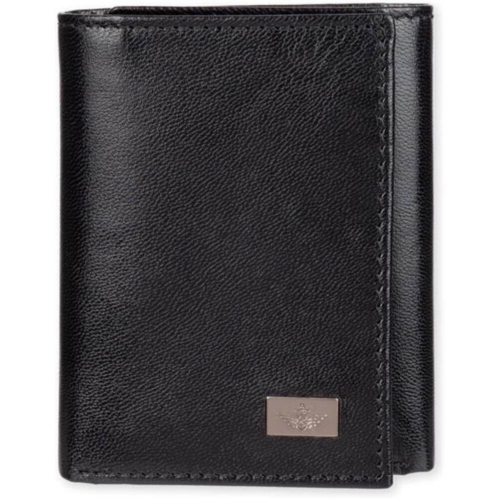 Extra Capacity Slim Profile Trifold Wallet with Multiple Card Slots